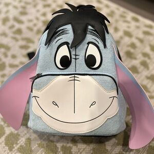 Loungefly Blue and Pink Eeyore Backpack